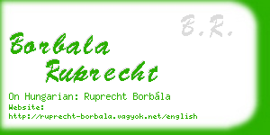 borbala ruprecht business card